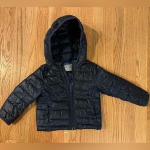 Primary Dark Blue Kids Puffer Coat
